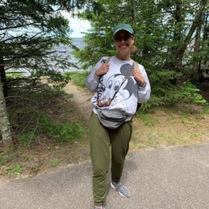 Brian Holden Instagram - It is my beloved’s birthday! I love @merediddys so much. My favorite thing in the world is when we have a day with no plans ahead of us, and we get to just make food and walk and watch movies together. Fortunately, it looks like we’ll have a good number of those days ahead of us in the near future! Meredith is the best dog-mom to our little Luna, and is in fact loved by all little doggies and even some trees, as you can see. I’m so thankful you’re my wife, Meredith! Love you!