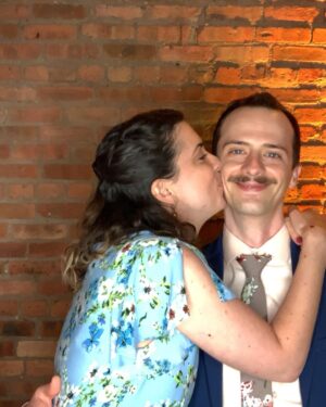 Brian Holden Instagram - Happy Anniversary to the person who makes me feels like this everyday! You are my best friend, my saving grace, my partner in all things, and just one of the most fun people I’ve ever known. Our life together is pretty great! After two years of utter unpredictability and scary pandemic moments, I know that we can get through all the hard times together ☺️ And there’s no one I’d rather share all the good times with! You’re the best and I love you!!!!!