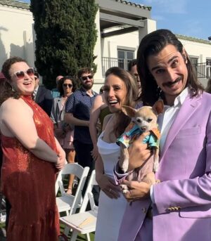 Brian Holden Instagram - I literally fell asleep earlier trying to think of what to say about #theworldsfirstwedding. I’m speechless! It was everything that I would expect from @jonyricker and @slowpez8: a beautiful and hilarious celebration that reminded everyone that LOVE is the best thing we got. All my love to Joey and Lauren and also my wife @merediddys for letting me borrow a lot of these pictures to post.