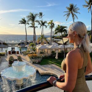 Brittany Daniel Instagram - Another #flashbackfriday to our #babymoon at the breathtakingly beautiful @fsmaui .  The views, the food, the service was like no other. The perfect #BabymoonDestination . @adam.touni #fsmaui  #vacationvibes  #recharged