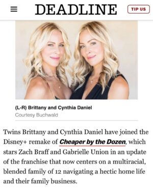Brittany Daniel Instagram - Such a dream to be working with my sis @cynhauser on a new @disneyplus film with @kenyabarris,  @gabunion, @zachbraff and @mercysmommy