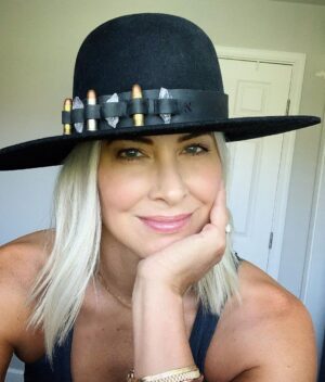 Brittany Daniel Instagram - Love my new custom hat by @hatmanjacks . Ya’ll we designed this hat virtually and had a blast doing it. Thank you @petesandsman for connecting me with the Uber talented @hatmanjacks #custommadehats #hatmanjacks #customhats #notanad