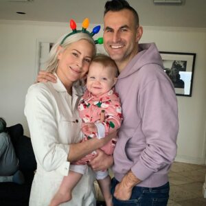 Brittany Daniel Instagram - Merry Christmas from our wild and wonderful family. Being with you all made my year and having our baby Hope is the most special present ever. We love you Hope. @adam.touni #merrychristmas