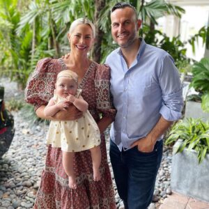 Brittany Daniel Instagram - Hope Rose thank you for giving me great purpose. Your smile lights up my life. HappyMother’sDay @adam.touni  @ryleeandcru