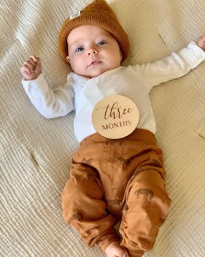 Brittany Daniel Instagram - Baby Hope you’re 3 months! This stage of development and love blows my mind. You’re talking so much now.I love getting to know all of you! @ryleeandcru