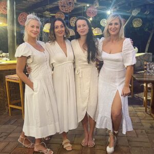 Brittany Daniel Instagram - First girls vacation away from my baby Hope. We stayed at the most magical resort @esperanzaauberge. All of my mama stress melted away. Thank you for taking such wonderful care of us. Thank you to my friends friends @himargaux_ @rebeccacafiero and Anna Bettini for making the time to get away and reconnect. Also shout out to all our husbands for holding it down while we were away. @adam.touni @aubergeresorts #girlstrip #reconnect #cabovacation #selfcare