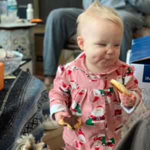 Brittany Daniel Instagram - Merry Christmas from our wild and wonderful family. Being with you all made my year and having our baby Hope is the most special present ever. We love you Hope. @adam.touni #merrychristmas