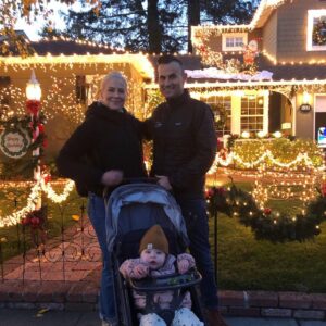 Brittany Daniel Instagram - Merry Christmas from our wild and wonderful family. Being with you all made my year and having our baby Hope is the most special present ever. We love you Hope. @adam.touni #merrychristmas