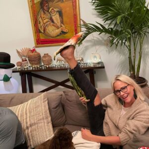 Brittany Daniel Instagram - Merry Christmas from our wild and wonderful family. Being with you all made my year and having our baby Hope is the most special present ever. We love you Hope. @adam.touni #merrychristmas