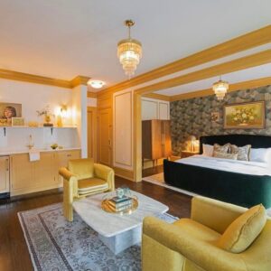 Brittany Lee Lewis Instagram - I had a fantastic stay at the @guildhousehotel in Philadelphia! As a historian, I’m obsessed with this beautifully refurbished boutique hotel and national historic landmark. Travel + Leisure Magazine named Guild House one of the world's best new hotels! 

HISTORY:
In 1882 a group of bold, forward-thinking women formed a club called the New Century Guild to support the growing number of working women in the city. The women of the Guild were an impressive group that included abolitionists, suffragists, activists, artists, writers, and more. As the group gained momentum throughout the end of the 19th century, they moved their headquarters a number of times. In 1906 they finally landed in the elegant Victorian manse at 1307 Locust Street — the same property that today holds Guild House hotel. For more than a century, the stately four-story rowhome was a hub of education, activism, and camaraderie for women who were out in the world making history.

Today, each luxurious Guild House room pays tribute to the intriguing women of the New Century Guild. Guests discover a different story in each of their twelve expansive salons and suites, all of which were designed by the female-owned-and-operated ROHE Creative.

ACCOMMODATIONS & PERKS:
-Five-star boutique hotel
-Impeccable “invisible” service: on call 24 hours a day
-Guests are texted a passcode to enter the building and their room before their stay (easy virtual check-in)
-Luxury amenities
-Curated experiences and personalized perks 

MINORITY-OWNED PARTNERSHIPS:
To honor the legacy of social progress, community, and equality that the New Century Guild embodied for more than a century, they’ve partnered with minority-owned businesses in Philly and beyond.

See why I love it?! If you’re traveling to Philadelphia or if you’re from the area and want to plan a little staycation, I highly recommend this wonderful gem of a hotel. ✨💚

#TheGuildHouse #TheGuildHouseHotel #GuildHouseHotel #BoutiqueHotel #Philadelphia #PhiladelphiaHotel #PhiladelphiaHotels #History #WomensHistory #PhiladelphiaHistory #AmericanHistory #laborhistory