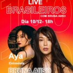 Bruna Aiiso Instagram – Com imenso orgulho anunciamos a #livebrasileiroscombrunaaiiso de número 100. Sim! Foram 100 artistas amarelos entrevistados nesses mais de 3 anos de projeto. Sou tão feliz de ter conhecido a historia e a trajetória de vocês aqui, quantas emoções! Muito choro e muita risada ouvindo vocês. E a maravilhosa @aya.aaaaaaaaaaaaaa teve a ideia de fazer a centésima live me entrevistando e eu amei, obrigada Aya, obrigada classe artística amarela por tanto, por tudo. Eu ACREDITO em nós, eu acredito na nossa força e potencia. A gente vai chegar lá! Não percam dia 10. Beijoooos