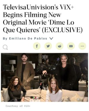 Bruno Ascenzo Instagram - Muy feliz y agradecido de poder trabajar con gente tan talentosa y a la que admiro desde hace mucho. ‘Dime lo que quieres’, pronto por @vixplus para Estados Unidos y Latinoamérica. 

🎬 : @1111films @beekeeperfilms 🐝