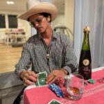 Bruno Mars Instagram - ♥️ ♣️ 🤠 ♦️ ♠️ IM ALL IN!