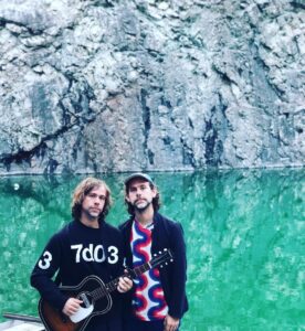Bryce Dessner Instagram - Last day of tour backstage quarry in Sweden @aarondessner @thenational