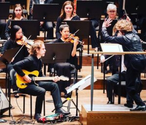 Bryce Dessner Instagram - One more concert tonight @lincolncenter it has been amazing performing with the @nyphilharmonic and Santtu-Matias Rouvali. Thank you to all those unbelievable musicians for giving as much to my music as they do Sibelius and Tchaikovsky.