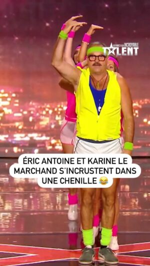 Éric Antoine Instagram - « Eh la che-che synchro, on en est tous accros » 😂🎶
Il met l’ambiance sur la scène de #LFAUIT avec sa chenille ! Qui a encore la musique dans la tête ? 😂 @chenille_school_academy
