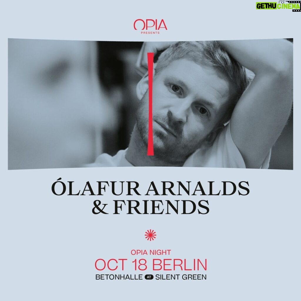Ólafur Arnalds Instagram - Tickets for our @opiacommunity @silent.green Berlin event are now on sale! Grab them via link in bio. It will be a one-off, unique performance and I can't wait to share the stage with some very special friends… more on those later 👀 Also looking very much forward to hearing my dear friend and collaborator @j0fridur and the stunning atmospheric music of @sofipaezmusic - who i first discovered in our Discord Community! Very limited capacity!