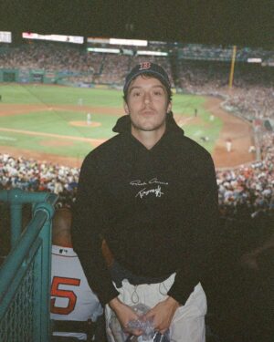 César Domboy Instagram - Fenway Park romance and Birthday cake on film 💎 Boston - Salem July 2022