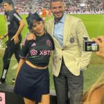 Camila Cabello Instagram – Fan girl mode was fully unlocked when I saw @leomessi – obviously the GOAT, but also so kind and generous with his energy. 😭 thank you @davidgrutman for an experience I’ll never forget ! And thank you @davidbeckham and @victoriabeckham 😭 IT WAS GIVING BABY PINK 🎀 MIAMI GOING UPPP