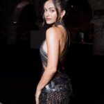 Camila Mendes Instagram - day two of VFF 🖤 attending the @giorgioarmani show with @armanibeauty (last slide was meant to be a photo, put the sound on for maximum discomfort) 👍🏽