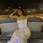 Camila Mendes Instagram - thank you @armanibeauty for the most magical time at #venezia80 ✨ love our little gen A family so much. #armanibeauty #luminoussilk