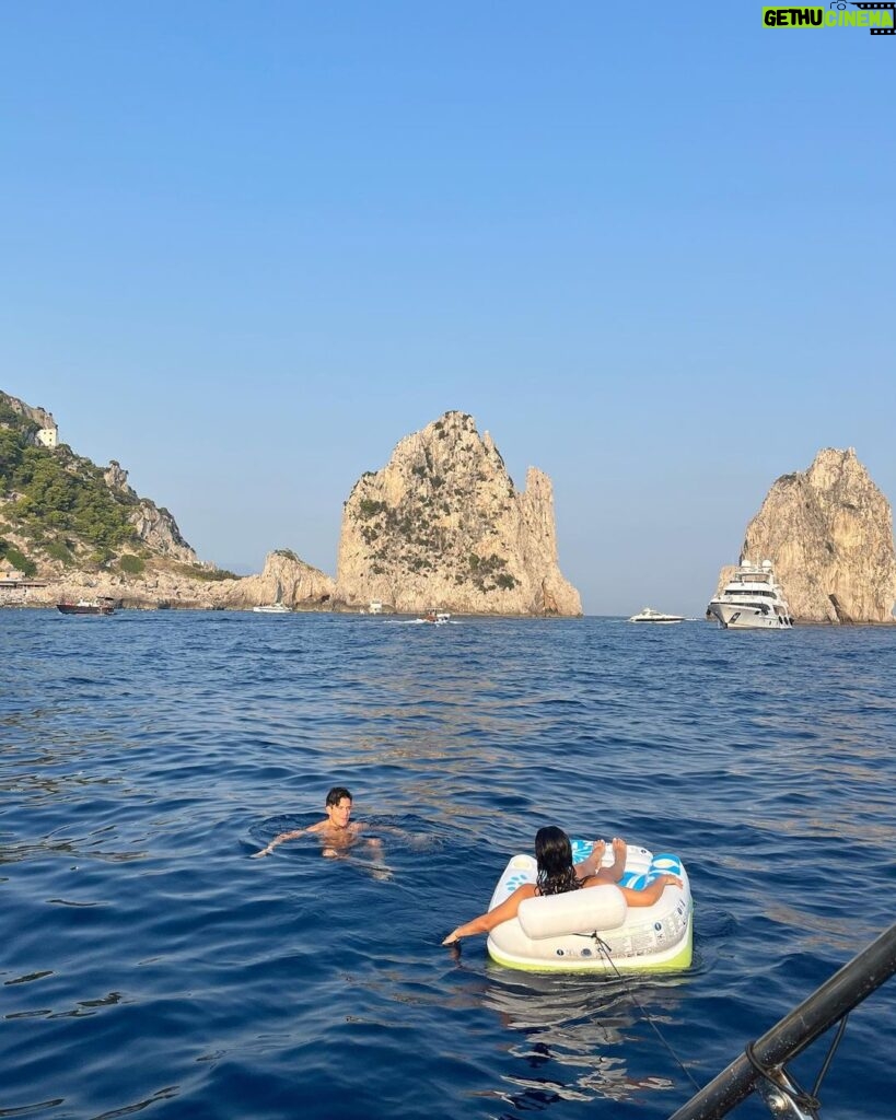 Camila Mendes Instagram - sorry can’t talk, lost at sea 😕 Capri, Italy