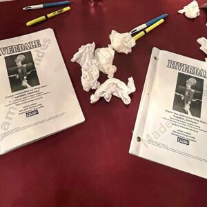 Camila Mendes Instagram - that’s a wrap on veronica 💔 there’s no caption or photo dump that can illustrate what an emotional experience it’s been filming our last episode of riverdale. i’m not just saying goodbye to a TV show, i’m saying goodbye to an entire life i created in vancouver, to a transformative period of time that shaped me as an adult, to a community of people who have seen the best and worst of me over the course of seven intense seasons. it doesn’t matter how ready you are to move on, goodbyes are painful, and walking away from this show will be a process of mourning for all of us. 

to our loyal fans, thank you for actively supporting me on this journey with all the gifts, flowers, and balloons. the handmade art and handwritten letters. i have endless appreciation for you guys. thank you for showing veronica the love that she deserves.

to our notoriously hard-working crew members, my beautiful family of talented co-stars, and our legendary showrunner roberto aguirre-sacasa, i love you all so much. thank you for all the precious time put into this show. thank you for the core memories. i’m really going to miss the triumphs and defeats, the epic highs and lows, of making network television with you 🫡