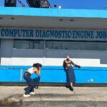 Camila Mendes Instagram - what i wear to work as an auto repair technician 💙💙💙
