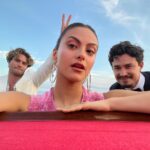 Camila Mendes Instagram - bambina barbie & friends 👛💗 grazie mille @armanibeauty Venice, Italy