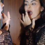 Camila Mendes Instagram - some BTS moments with @armanibeauty and @cgonzalezbeauty 💄 #armanibeauty