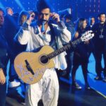 Camilo Instagram - Anoche en Sevilla. Nos llevamos el Latin Grammy por el documental “El Primer Tour de mi Vida”!! Y se sintió diferente a haber ganado los anteriores!!! Se sintió como que le hubieran dado el premio a TODA LA TRIBU, porque al final, son ustedes los protagonistas!! Estar anunciando la gira del año que viene justo cuando nos dan un Grammy por la gira anterior es como WOW, un círculo completo! Vayan a ver el documental, que sé que van a sentir ganas de tomar riesgos, rodearse de gente valiosa y salir a hacer cosas significativas!! Le dedico este premio a mi país, y a la familia que caminó conmigo a lo largo de estos 150 conciertos en esta gira que me transformó para siempre!!! Gracias @manuelcarrasco_ @edgarbarrera @iza por compartir el escenario conmigo!! Gracias a la academia por tantas alegrías @latingrammys Soy feliz!