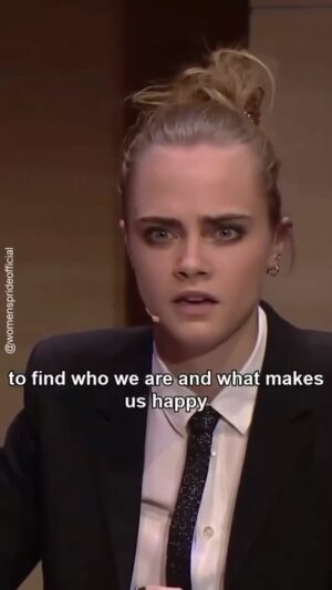 Cara Delevingne Instagram - In our culture, we are told that if we’re beautiful, if we’re skinny, if we’re successful, famous, if we fit in, if everyone loves us, that we’ll be happy. But that’s not entirely true. The most important journey that I think all of us will go through is the journey to find ourselves and find our truth, to find who we are and what makes us happy.  @womensprideofficial