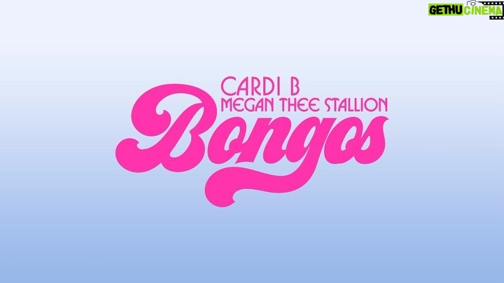 Cardi B Instagram - Bongos official music video dropping at midnight!!! Live on YouTube with @theestallion at 11:30 !!!