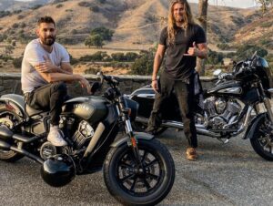Casey Deidrick Instagram - One last ride w/ @brockohurn 🤘🏼 @indianmotorcycle