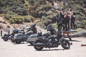 Casey Deidrick Instagram - Try out’s to be the next Power Ranger are in a week. Luckily I have guidance from the cute boi biker gang to train me and get me in shape. Thank you @seanmacd @piersonfode @brockohurn @markdohner @dericaugustine @indianmotorcycle
