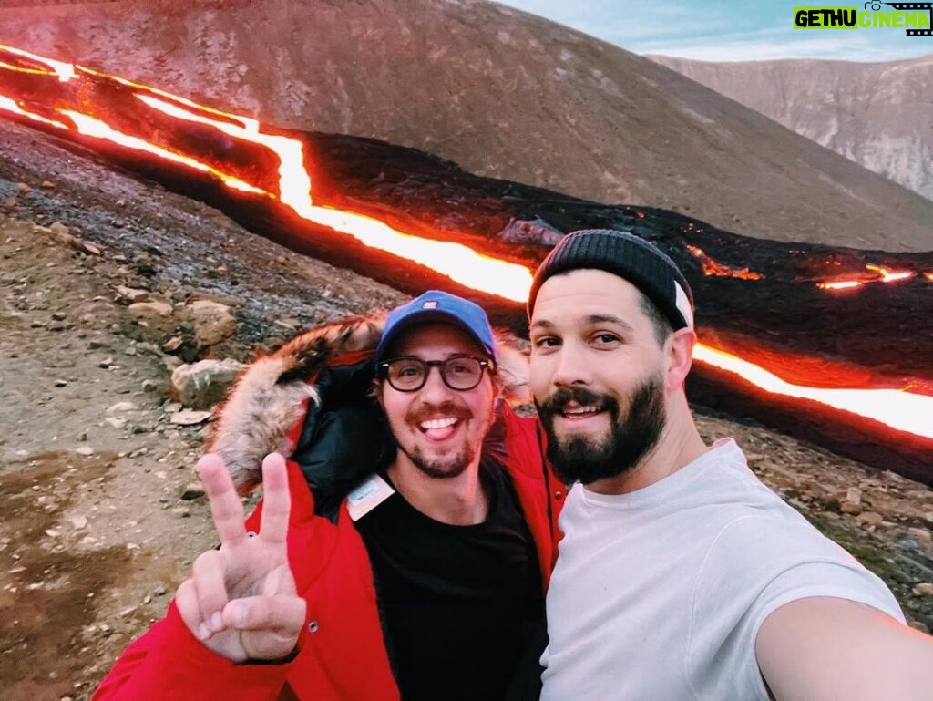 Casey Deidrick Instagram - We’re Erupt to no good but I Lava you Iceland. Ok I’m done with the puns but sometimes good Volcano puns just Flow 🌋🤷🏻‍♂️ Grindavík