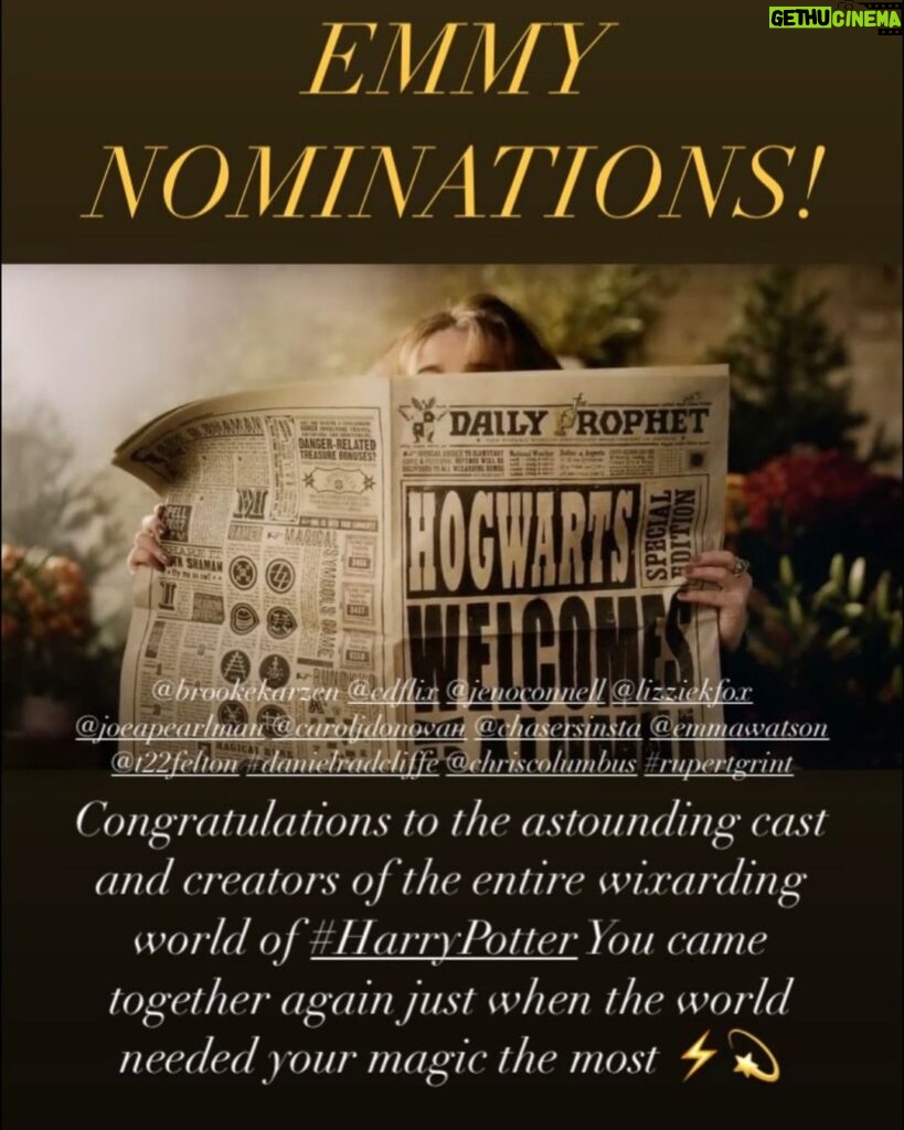 Casey Patterson Instagram - Honored to be trusted with the beloved story of #HarryPotter and by this incomparable, astonishing cast. Congratulations to our wonderful international team behind the magic⚡🇬🇧🇺🇸 New York, New York