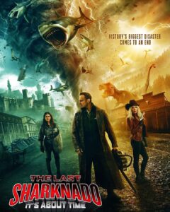 Cassandra Scerbo Instagram - EXACTLY TEN YEARS AGO TODAY the ‘Nado was born. (and about 8/12 years ago some made this cool ass photo - plz tag them if you know who it was 🙃) Take a scroll down memory lane.. 🦈🌪️ I still can’t believe this fun, wacky little film originally titled “Dark Skies” turned into what is now considered a cult classic. Grateful to all of our incredible fans for coming on this journey with us. So much love to @syfy and all of the cast and crew members who made this franchise (and majority of my twenties) so incredibly memorable! Always, Your Nova 🤍 #sharknado 🔪