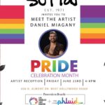 Cassandra Scerbo Instagram - Christmas in June! 🥰 Lovely evening at @thesuttonconcept. Obsessed with my new piece of art by the lovely and talented @danielmiagany & so happy that this purchase is benefitting @lalgbtcenter & @thephluidproject 🫶🏼 #pride2023
