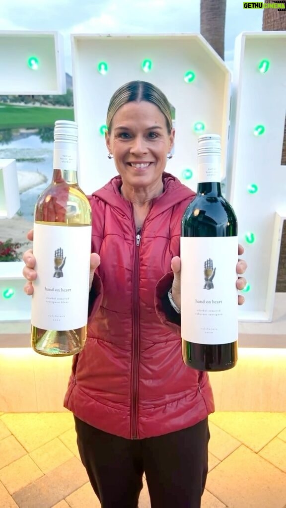 Cat Cora Instagram - 🎅 It’s lovely weather for a beautiful glass of @handonheartwine, with the alcohol gently removed! All you have to do is choose between red or white 🍷 #handonheartwine #nonalcoholicwine #handonheart #fullofheart #notalcohol #californiaWines #nonalcoholicwine #nonalcoholic #alcoholremoved #chef #femalechef #cheflife #IC3