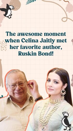 Celina Jaitly Instagram - @celinajaitlyofficial spoke to one of her all-time favourite authors @ruskinbondofficial about his book #AnimalsintheHouse.

#celinajaitly #celinajaitley #missindia #missuniverse #bollywood #ruskinbond