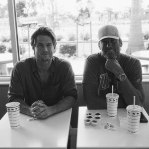 Chad James Buchanan Instagram - There is so much to learn from one another. No matter our differences: age, race, gender, sexuality; there is light and an unfathomable amount of knowledge from our human experiences that resides in each of us. We can learn, grow and reshape our understanding if we are simply available to it - with hearts open.
Thanks for everything @mattminnis41 🤘🏼
#inandoutburger