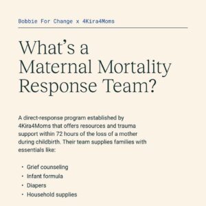 Charles S. Johnson IV Instagram - 🔁 @bobbie 💚
•
Earlier this year, Bobbie For Change announced our partnership with @4kira4moms to establish the Maternal Mortality Response Team, which aims to provide resources, support, and essential items to families who've experienced the loss of a mother during childbirth.⁠
⁠
Tragically, this program is now supporting 5 families.⁠
⁠
Black mothers are still dying of pregnancy-related issues and complications at a rate 4x higher than white women.⁠
⁠
So, what are we doing about it? And how can you help? Bobbie For Change has been lobbying to pass The Black Maternal Health Momnibus Act of 2021 (AKA The Momnibus), which is made up of 13 bills that comprehensively address the maternal health crisis in America. The bill is back on the floor for the third time, and it’s time to get this bill passed.⁠
⁠
Visit the link in our bio to send a pre-written letter to your rep, and follow @4kira4moms to learn how you can support their mission. ⁠
⁠
4Kira4Moms is an organization that has been leading the charge and fighting for improved maternal outcomes and policy change throughout the United States since 2018.