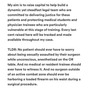 Charles S. Johnson IV Instagram - 🚨sexual assault and medical racism 🚨

Dr. Cargle was a @UCLA medical student when she reports being forced to watch her supervising surgeon at @harbor_ucla sexually assault his unconscious, anesthetized Black male patient. 

Dr. Cargle authored an “anonymous” report about the sexual assault/gun. But after reading the details of her claim, the surgeon was able to ID her as the whistleblower. The hospital was made aware but chose not to investigate, despite previous reports of his sexual misconduct.

She is now being terminated from her LAC+USC Orthopaedic surgery residency. 

NONE of this is okay. 

This must be investigated IMMEDIATELY and the attending must be held to account. 

Dr. Cargle deserves our protection and support above all else at this time.

Repost from @wokedoctors
•

🚨  Please share and repost, and consider donating to Dr. Cargle’s legal defense fund (link in Bio). 

🚨 Please tag any news channel or platform you think would be willing to amplify this story. 

#ucla #harborucla #uclahealth #harboruclamedicalcenter #harboruclamedicalcenter #orthopedics #orthopaedics #ortho #patient #healthcare #doctor #doctors #advocacy #medicalracism #sexualassault #metoo