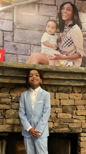 Charles S. Johnson IV Instagram - Sneaker Ballin✨! I’d love to say that I’m teaching my little man about the importance of style and confidence. The truth is that he was born with more than his fair share of both 👑. #CHARLESTHEGREAT #datboyclean #virgilabloh #offwhite #sneakerball #dadgang #tailoredtoperfection #virgilforever #V #dapperllydone #lovealways #kirataughtme