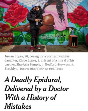 Charles S. Johnson IV Instagram - 💔Sha-Asia Semple deserved so much better. Please follow and support her partner Juwan➡️ @gf_jojo as he fights for change in her honor. Thank you @nytimes for bringing awareness to this tragic story. #shaasiasemple #sheshouldbehere #maternaljustice #lovealwayswins #4kira4moms #blackmamasmatter