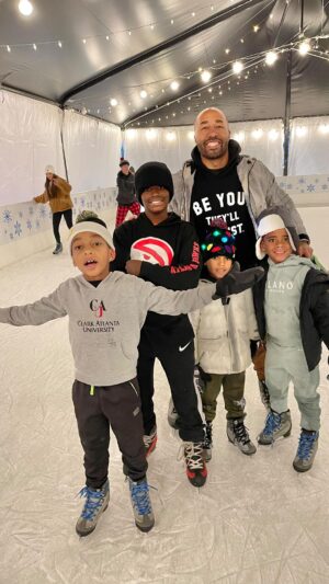 Charles S. Johnson IV Instagram - MERRY CHRISTMAS & HAPPY HOLIDAYS from the APPLE JUICE CARTEL 🎅🏾🎄🚀💫 #applejuicecartel #lovealwayswins #kirataughtme #suttonforever #mightaswell #winterwonderland