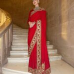 Chiara Ferragni Instagram - Wearing a Sari and jewels made by @sabyasachiofficial ❤️✨ For this special night in Jodhpur I wanted to celebrate India’s amazing culture and history. Wearing the sari was such a special experience. Sabyasachi sent two wonderful women who helped me get dressed while they explained the rich history and craft behind this incredible garment 🙏 I'm so proud to wear it 💪 #SuppliedBy #Sabyasachi Umaid Bhawan Palace, Jodhpur