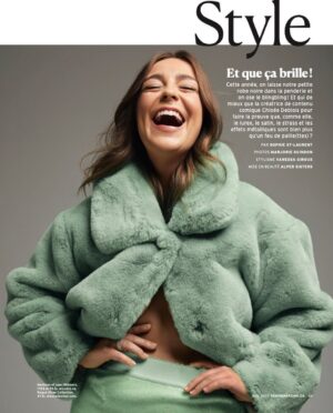 Chloée Deblois Instagram - Ma tite face de pense bonne s’est frayée une place dans le @magazine_vero pour l’édition des fêtes!!!! 
Dispo en ligne et kiosqueee!🎉🎉🎉

Un shoot rêvé avec la best équipe!!!

Direction artistique: Marie-Michèle Leduc @mariemichele_leduc 
Rédactrice en cheffe Théo Dupuis Carbonneau @theo_dc 
Direction mode: Sophie St-Laurent @sostlo 
Photographe: Marjorie Guindon @marjorieguindon_photographe 
Stylisme: Vanessa Giroux @vangiroux 
Mise en beauté: Alper Sisters @alpersisters 
Coordonnatrice: Claudia Guy @claudiaguy