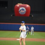 Chloë Grace Moretz Instagram – What a wildly fun day, thank you so much @mets for letting me throw out the first pitch!! It was a little left of center 😂 but I’ll keep training to get ready for that starting line up next season ⚾️ 💪